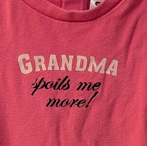 *(3 For $10.00)* 12 Month Onesie - Grandma Spoils Me More